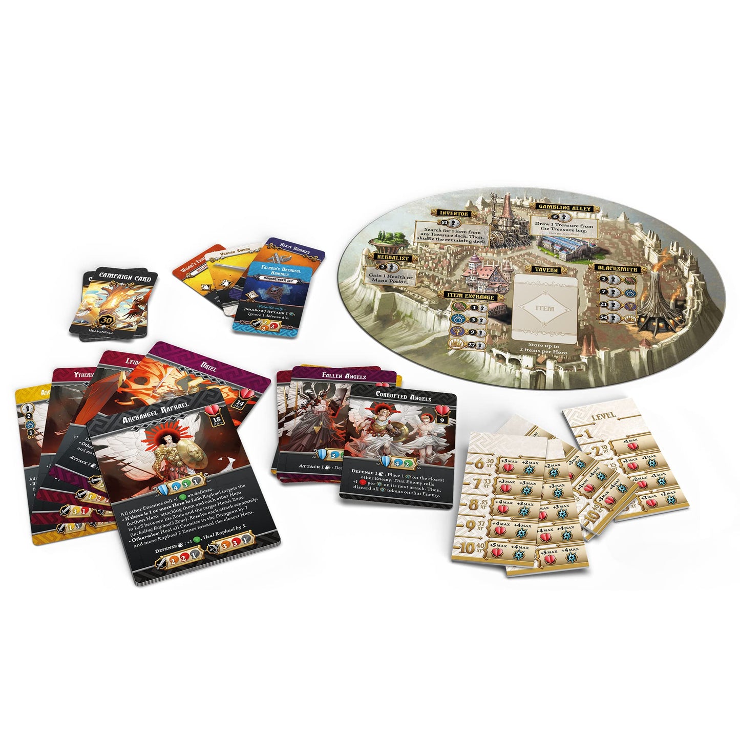 Massive Darkness 2 Heavenfall Board Game Expansion | Tabletop Miniatures Game | Cooperative Strategy Game for Adults and Teens |