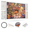 Ropoda 1500 Pieces 35'X26' Double-Sided Rotating Plastic Puzzle Board With Drawers And Cover, Portable Jigsaw Puzzle Board,Tilting Puzzle Board,Lazy Susan Spinning Puzzle Boards,Puzzle Table(Grey)