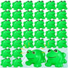 Mgztthw 18 Pcs Rubber Frogs For Kids, Cute Floating Squeaky Frog Bath Toy Mini Plastic Frogs For Cake Decoration Classroom Carni