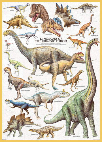 EuroGraphics 1000 Piece Dinosaurs Jurassic Puzzle - Cardboard, Model 6000-0099