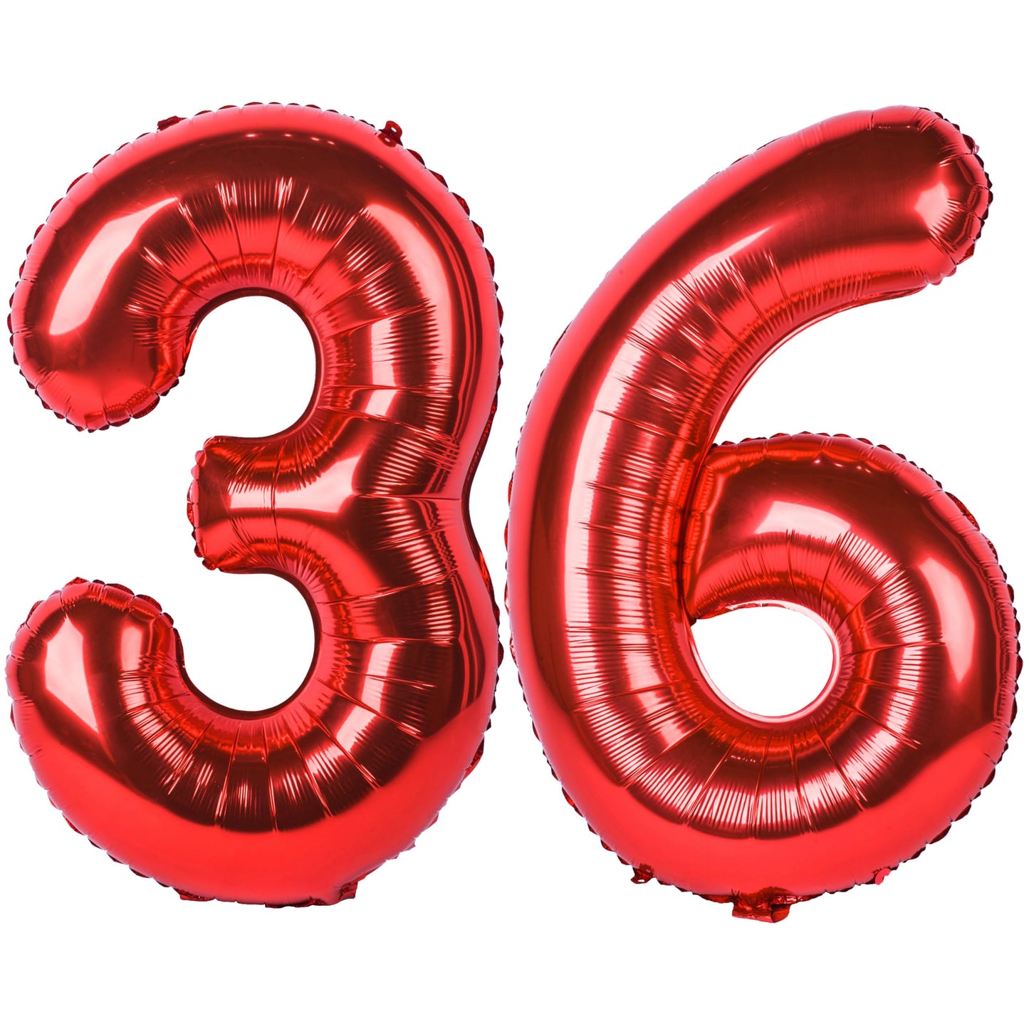 40 In Red Number Balloons Helium Foil Mylar Balloon Birthday Party Banquet Decoration Digital 36