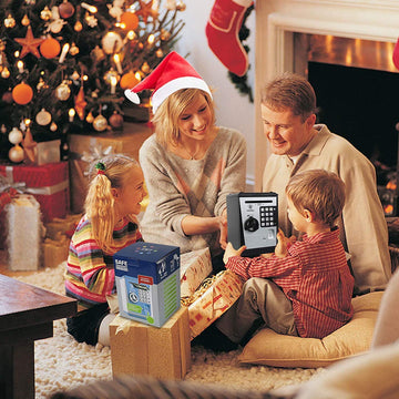 Like Toy Piggy Bank Safe Box Fingerprint Atm Bank Atm Machine Money Coin Savings Bank For Kids (Silver)