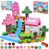 Goody King Magnetic Blocks | 100PCS Build Magnetic Pink Castle Magnetic Set,Magnetic Building Cube Game for Kids Age 3 4 5 6 7 8