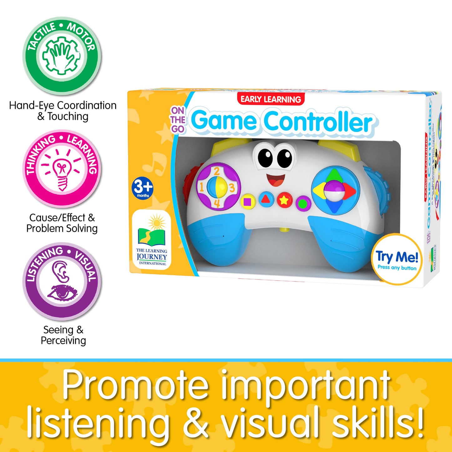 The Learning Journey Early Learning - On The Go Game Controller - Baby Game Controller Toy For Boys & Girls Ages 3 Months And Up - Award Winning Toys