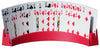 Twin Tier Premier Playing Card Holder (Set Of 2) - Holds Up To 32 Playing Cards Easily - 12 1/2' X 4 1/2' X 2 1/4' - Stack For Storage - Made In The Usa (Red)