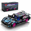 Sosuy Building-Block Race-Car Set 1:18 Technical Model Kit 513 Pcs DIY Pull-Back Cyberpunk Toy for Boy Girl Kid Age 6+ Year Birthday Gift for Teen mature-themed Display Speed Super Sports Cars Bricks Icons