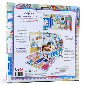 Eeboo Musician And Artist Paper Doll Reusable Set