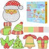 Qyeahkj 7pcs Christmas Arts and Crafts, Winter Art Crafts Christmas Suncatcher Kits for Children Teenagers Kids at 6-8, Christma
