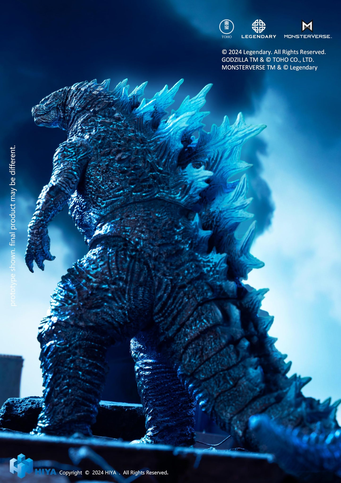 Hiya Toys Godzilla x Kong Energized Action Figure, Multicolor, One Size, Model EBG0187, Plastic
