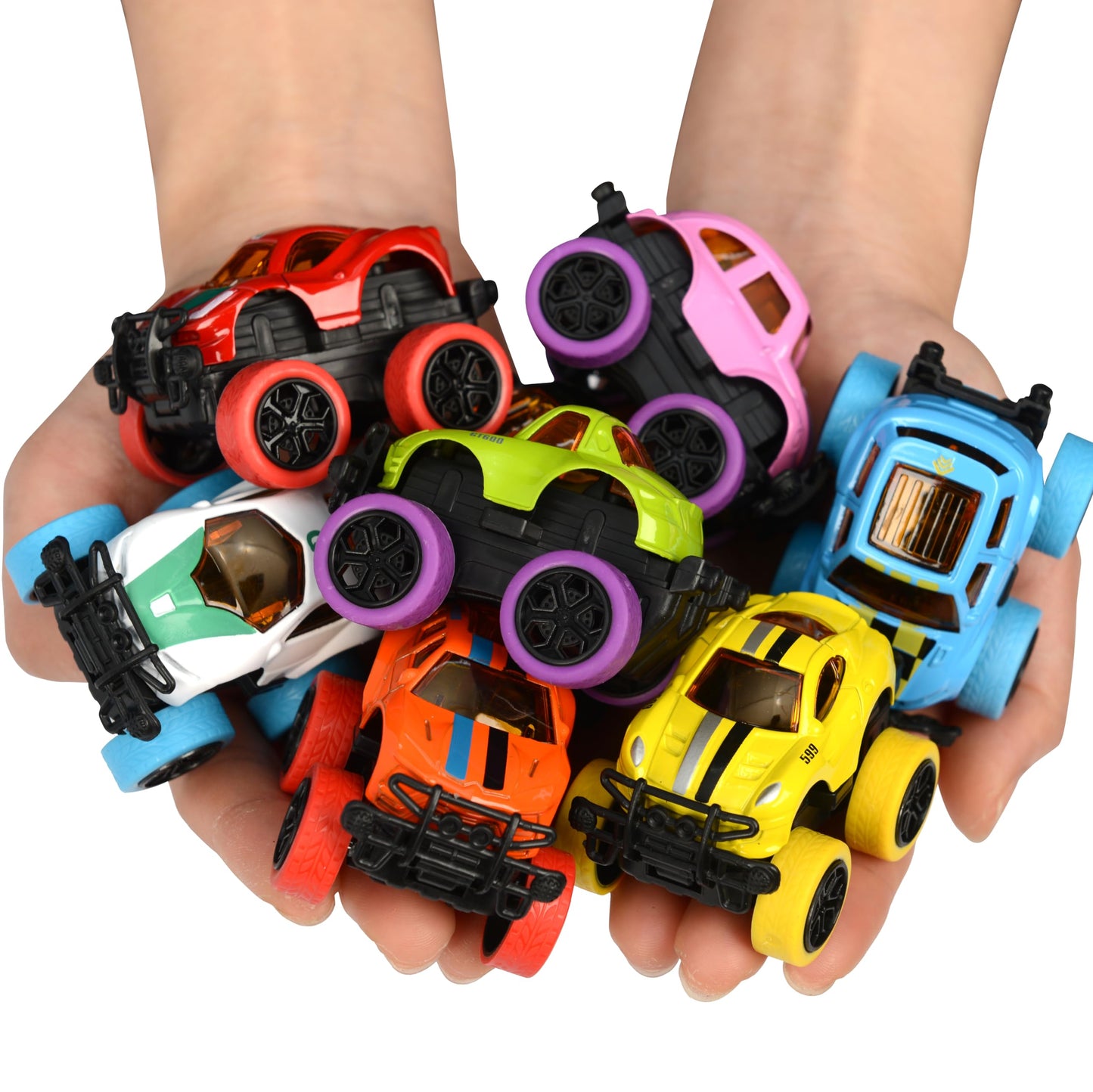 Neureyte 16 Pack Die-cast Mini Monster Truck for Boys and Girls,Pull Back Alloy Trucks Toy,Mini Pull Back Cars,Die-cast Race Car