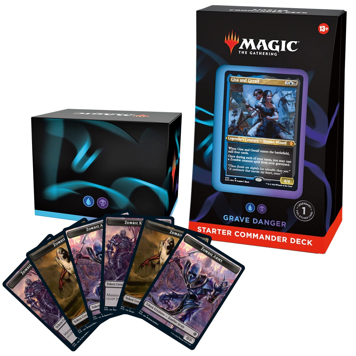 Magic: The Gathering Starter Commander Deck – Grave Danger (Blue-Black) | Ready-To-Play Deck For Beginners And Fans | Ages 13+ | Collectible Card Games