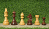 Palm Royal Handicrafts 3.75 Inches Wooden Chess Pieces Only 32 Chessmen And 2 Extra Queens Made Of Boxwood And Rosewood For Tour