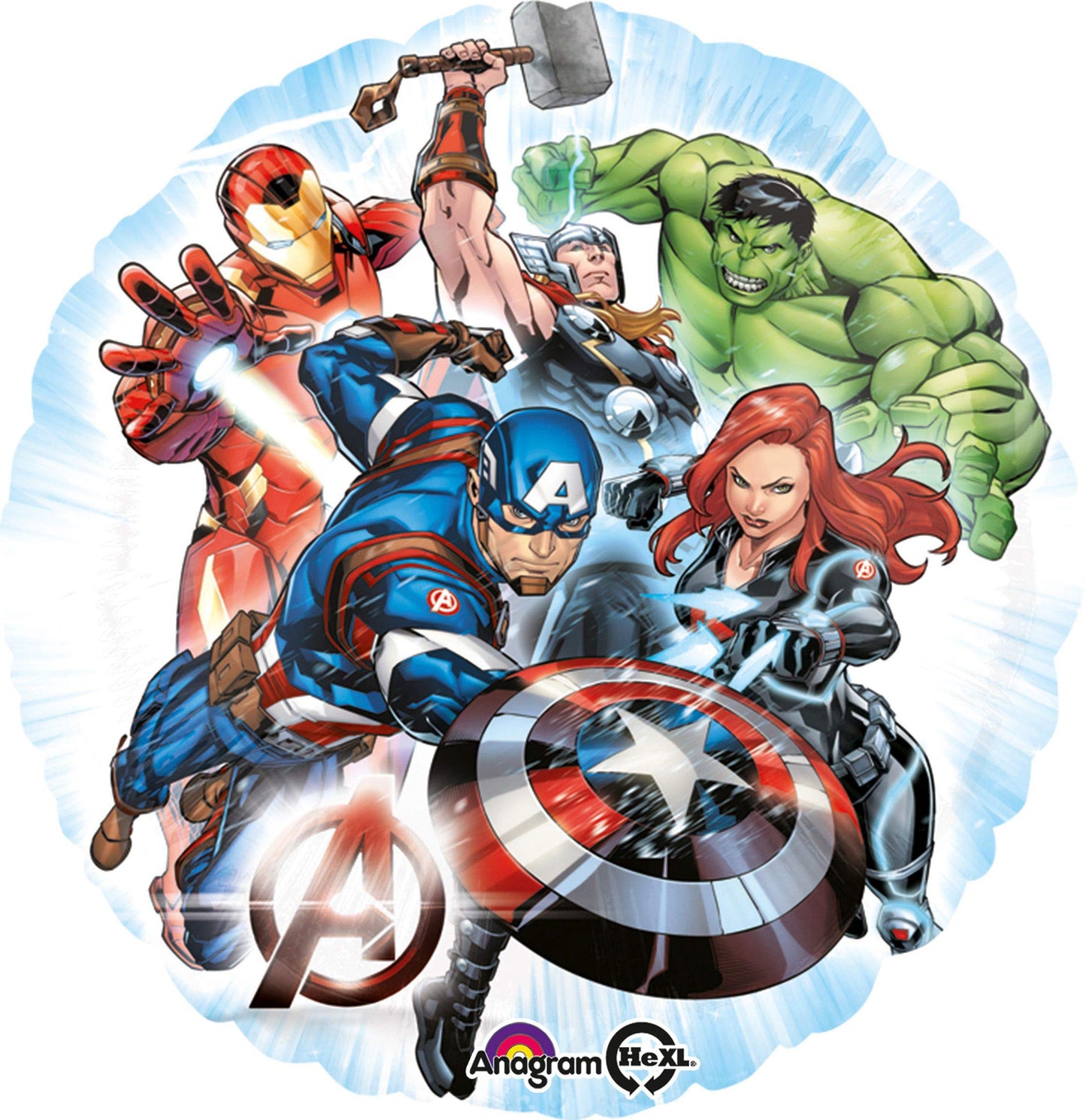 Anagram Amscan International 3465501 Avengers Foil Balloon, 17'