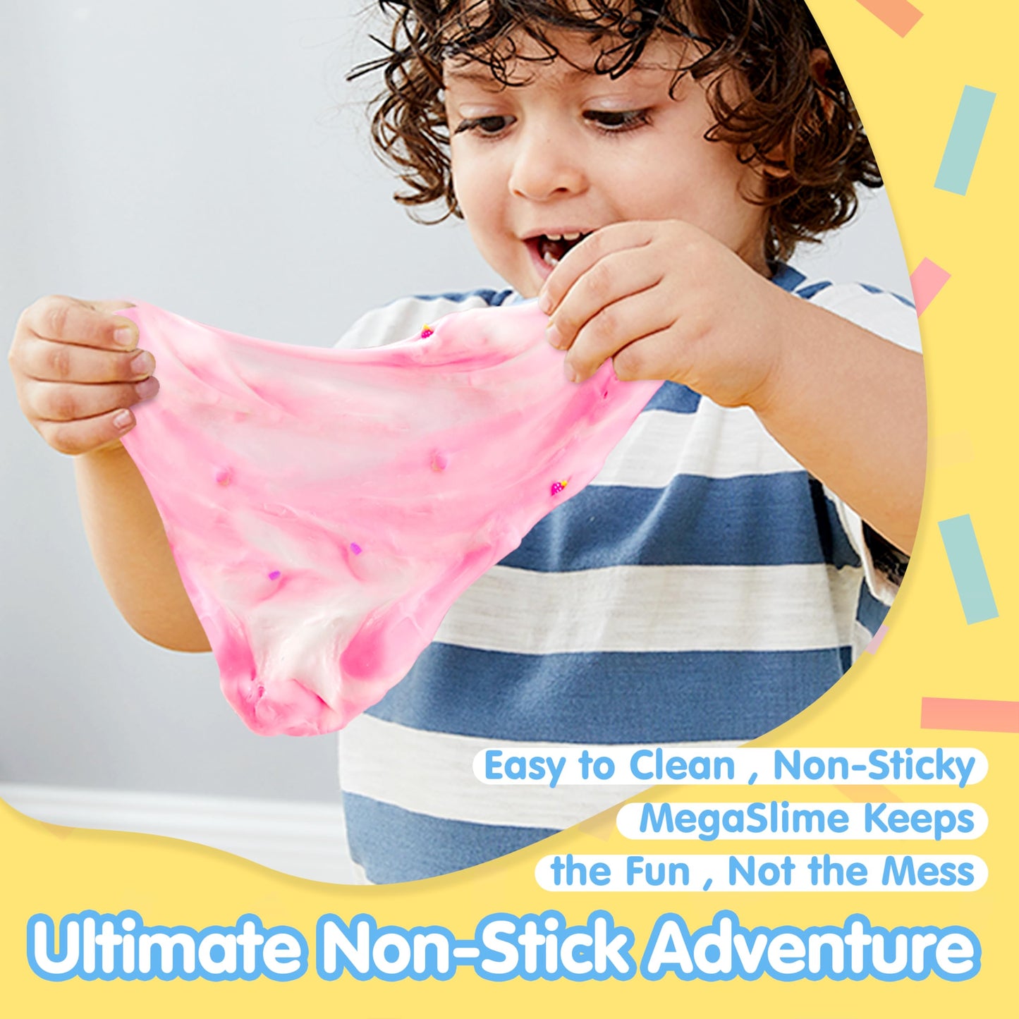 Joyin Butter Slime Party Favors, Strawberry Milk Cow Slime Soft, Non-Sticky, Mess-Free, Stress Relief, Birthday Toys Gifts For Holiday Party Supplies Kids Classroom Prizes Reward