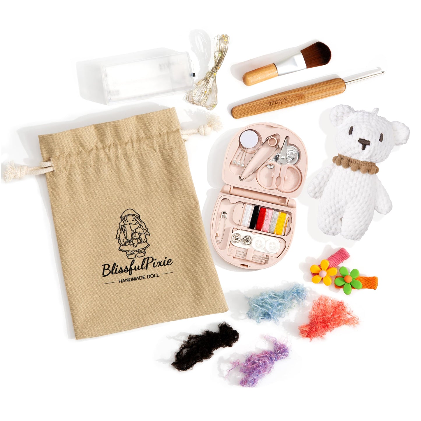 Blissfulpixie Handmade Waldorf Louise - 12'' Soft Girl Rag Doll With Cute Plush, Ideal First Doll For Babies & Toddlers