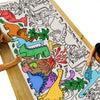 Tiny Expressions Dinosaur Birthday, Coloring Poster For Kids - Rolled, No Creases 30' X 72' Large Coloring Tablecloth For Dinosaur-Themed Birthday Parties - Dino Party Decorations For Boys And Girls