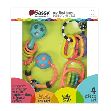 Sassy My First Toys Sensory Toy Gift Set For Ages 0+ Months