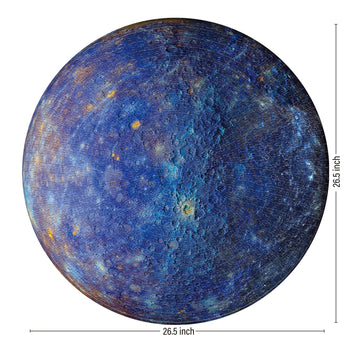 Antelope - 1000 Piece Puzzle For Adults, Mercury Jigsaw Puzzles 1000 Pieces, Space Puzzle, Planet Round Puzzle,Circle Puzzle, Solar System Puzzle, High Resolution, Matte Finish, No Dust Space Puzzle