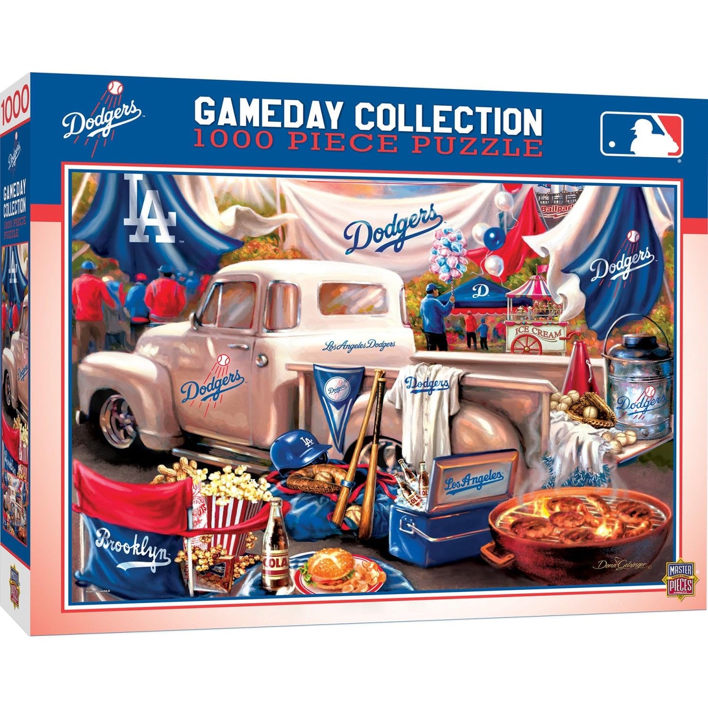 MasterPieces 1000 Piece Jigsaw Puzzle for Adults - MLB Los Angeles Dodgers Gameday - 19.25x26.75