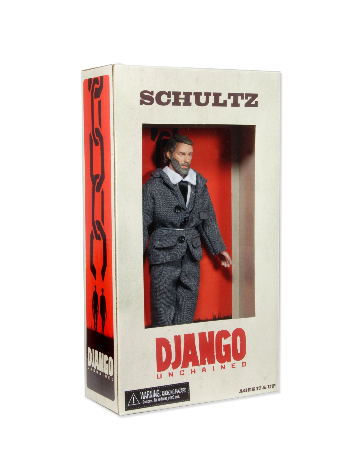 NECA Django Unchained Schultz 8" Action Figure, Brown, Model 45522, Plastic Material