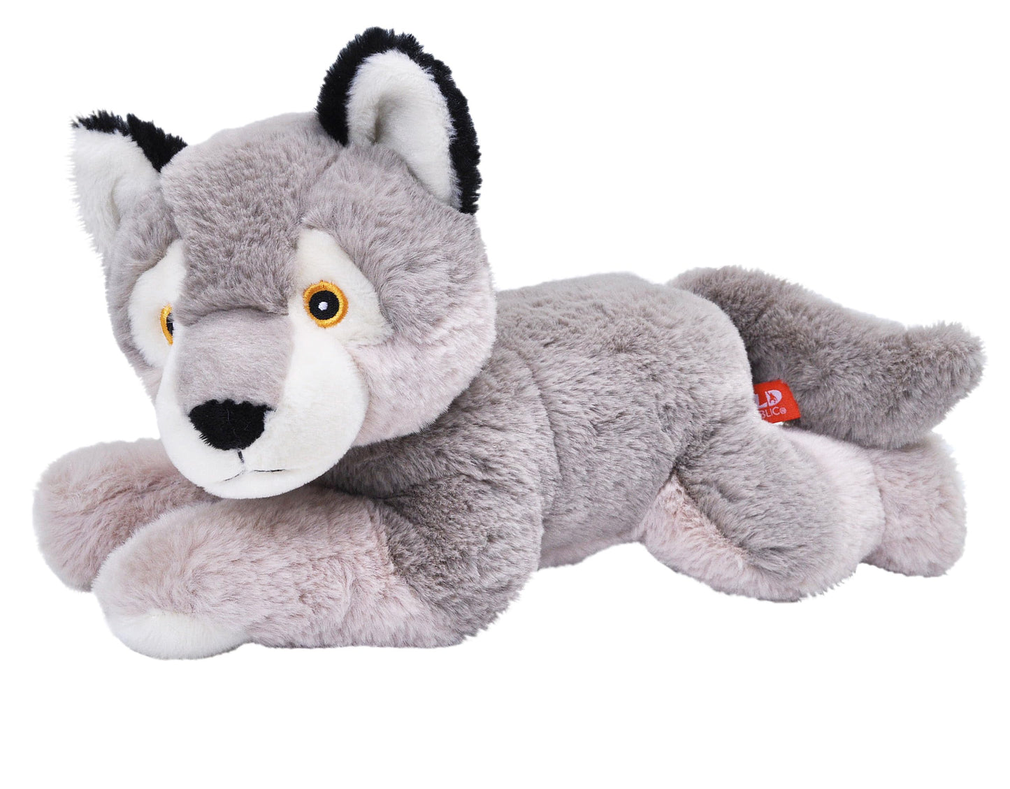 Wild Republic Ecokins Wolf Stuffed Animal 12 Inch, Eco Friendly Gifts For Kids, Plush Toy, Handcrafted Using 16 Recycled Plastic