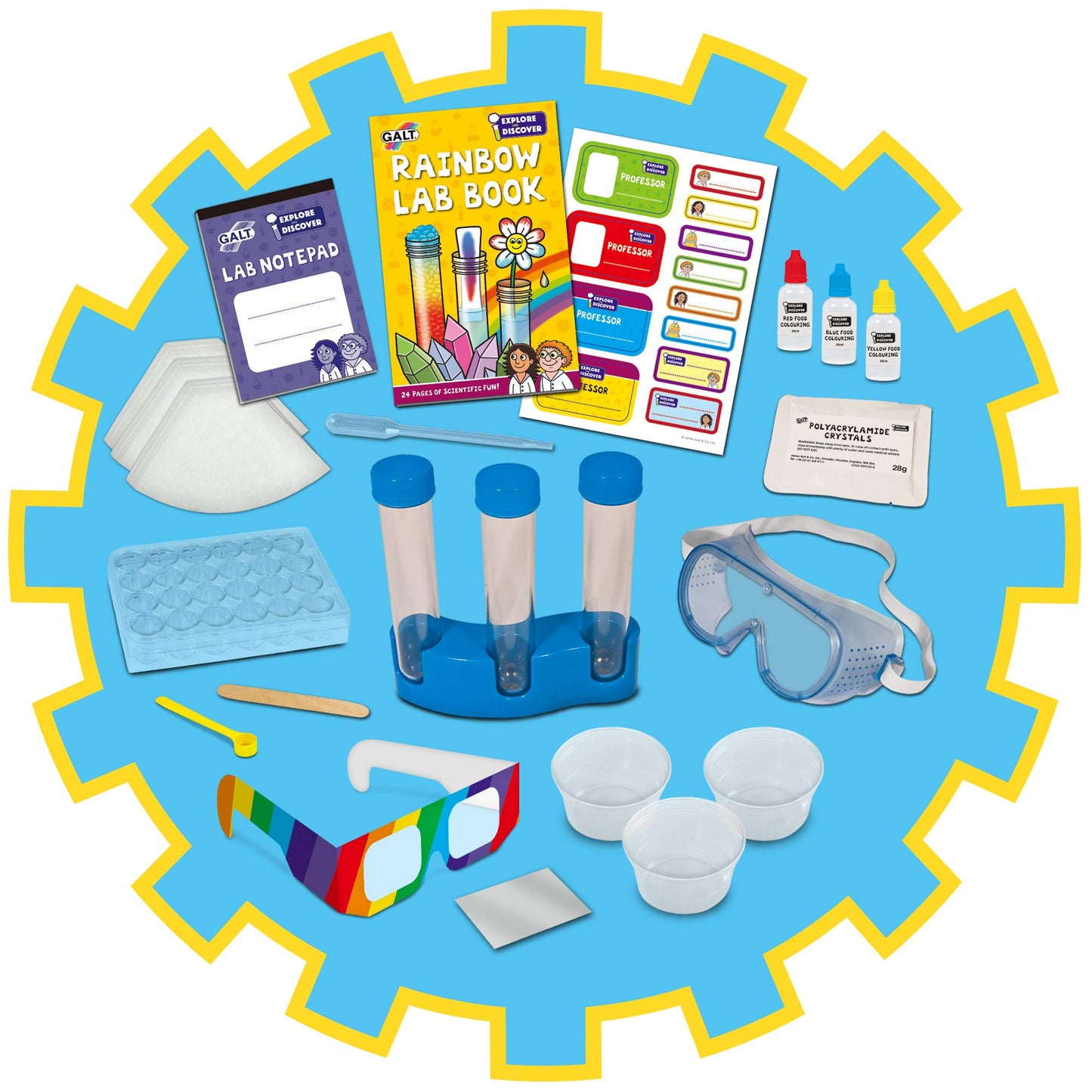 Galt Toys, Rainbow Lab, Science Kits For Kids, Ages 5+, Multicolor