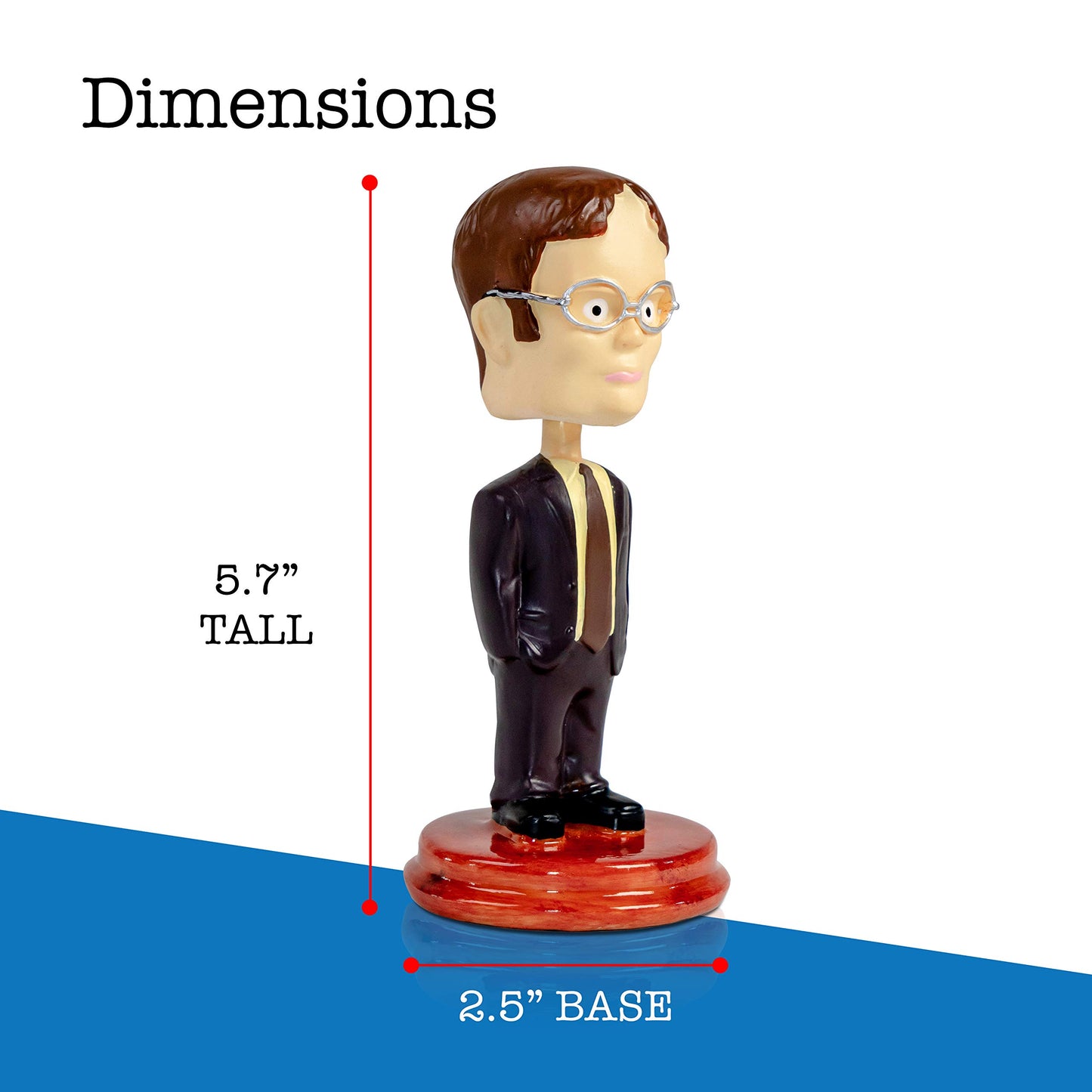 Scott's Tots Dwight Schrute Bobblehead - The Office Collectible Gift for Fans - Multicolor Home & Office Decor
