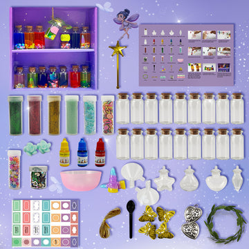 Awzng Fairy Potion Kits For Kids,22Pcs Fairy Magic Kids Mixies Potion Bottles,Creativity Art Toy For Girls, Fun Birthday Gift To