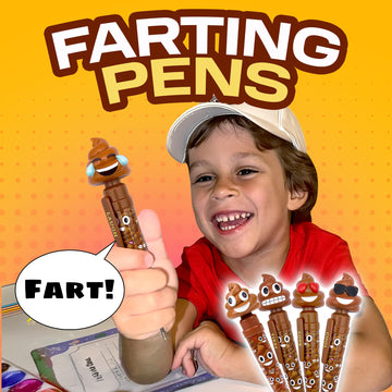 Kamhi World Farting Poop Pen With Multiple Funny Sounds - Perfect Novelty Gift For Kids, Teens & Boys - Functioning Pen & Prank Toy For The Entire Family, Fun Gag Present With Big Laughs (Tears)
