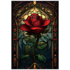 Great Jigsaw Puzzles for mature-themeds 300 Pieces Stained Glass Rose Challenging Puzzles for mature-themeds Toys Gift Family Decoration Kids Puzzle