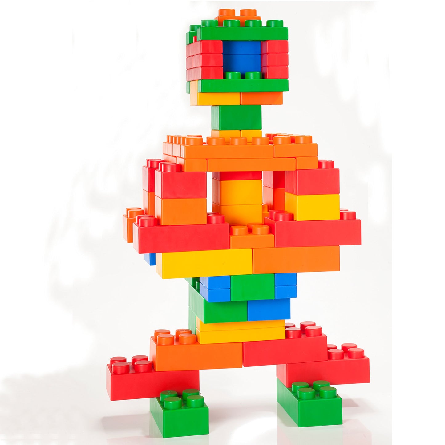 Uniplay Mix Soft Building Blocks - 120-Piece Set For Infant Early Learning, Cognitive Development, And Toddler Creative Play - Ages 3 Months+