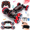TADOZIC 4WD Remote Control Gesture Sensor Car,Hand Controlled RC Stunt Car,Double-Sided Vehicle 360 Rotation with Light and Musi