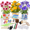Paint & Plant Childrens Gardening Kit For Girls Boys Toys Garden Flower Gardening Gift For Kids Flower Pots Seeds Art Craft Grow