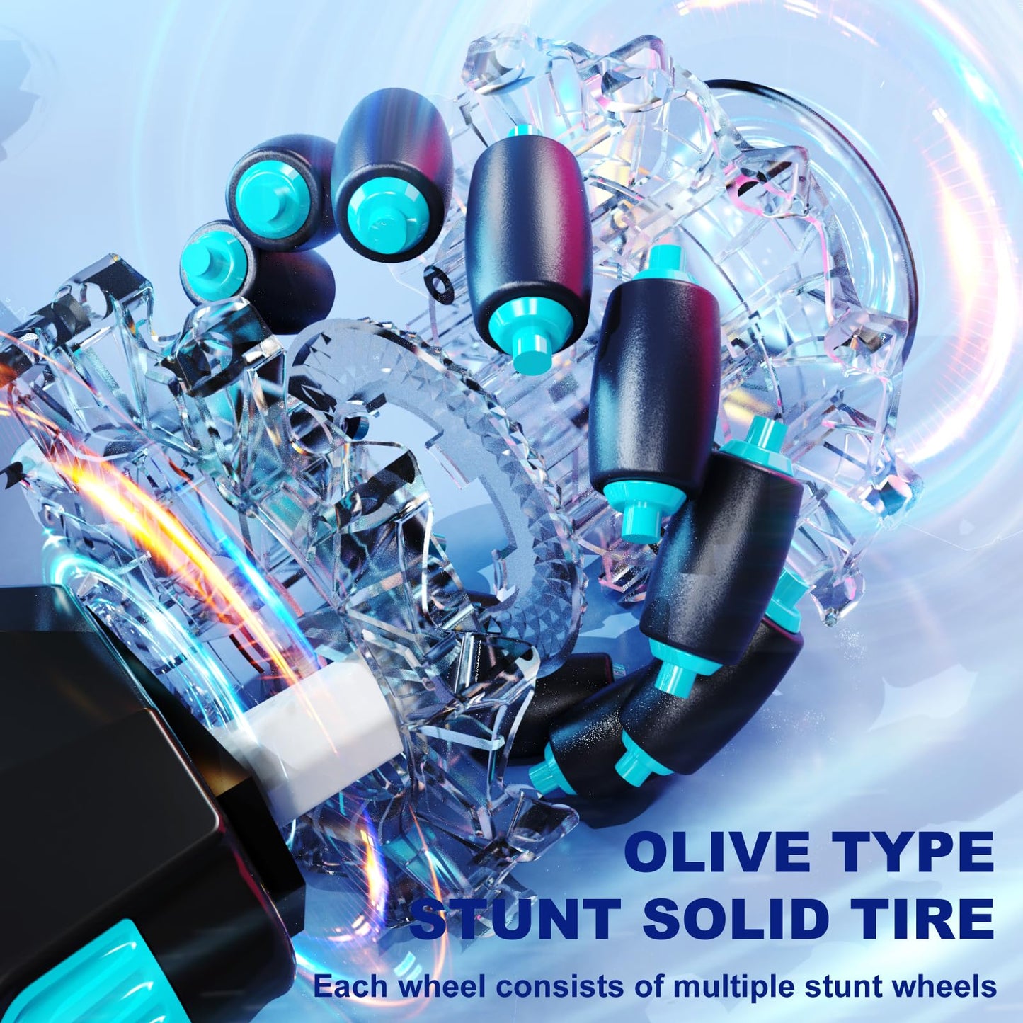 Fanfantoey Gesture Sensing RC Stunt Car Remote Control Car 360 Rotating 4WD 2.4Ghz RC Cars Transform Car Toys for Boys 4-7 Birth