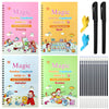 Tuzuaol Practice Handwriting English Reusable Magical Ink Tracing Letter Writing Book For Kids Preschools - 4 Pieces