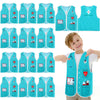 Panitay 12 Pcs Kids Community Helper Dress Up Vest Career Cosplay Cloth Toddlers Occupation Role Play Costume Supplies (Surgeon)