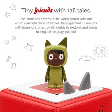 Tonies Creative Audio Character - Record & Upload Stories - Medium Green Plastic