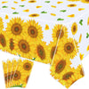 4 Pack Sunflower Tablecloth 51 X 86 Inch Plastic Rustic Sunflower Tablecloth Sunflower Party Tablecloth Sunflower Birthday Party