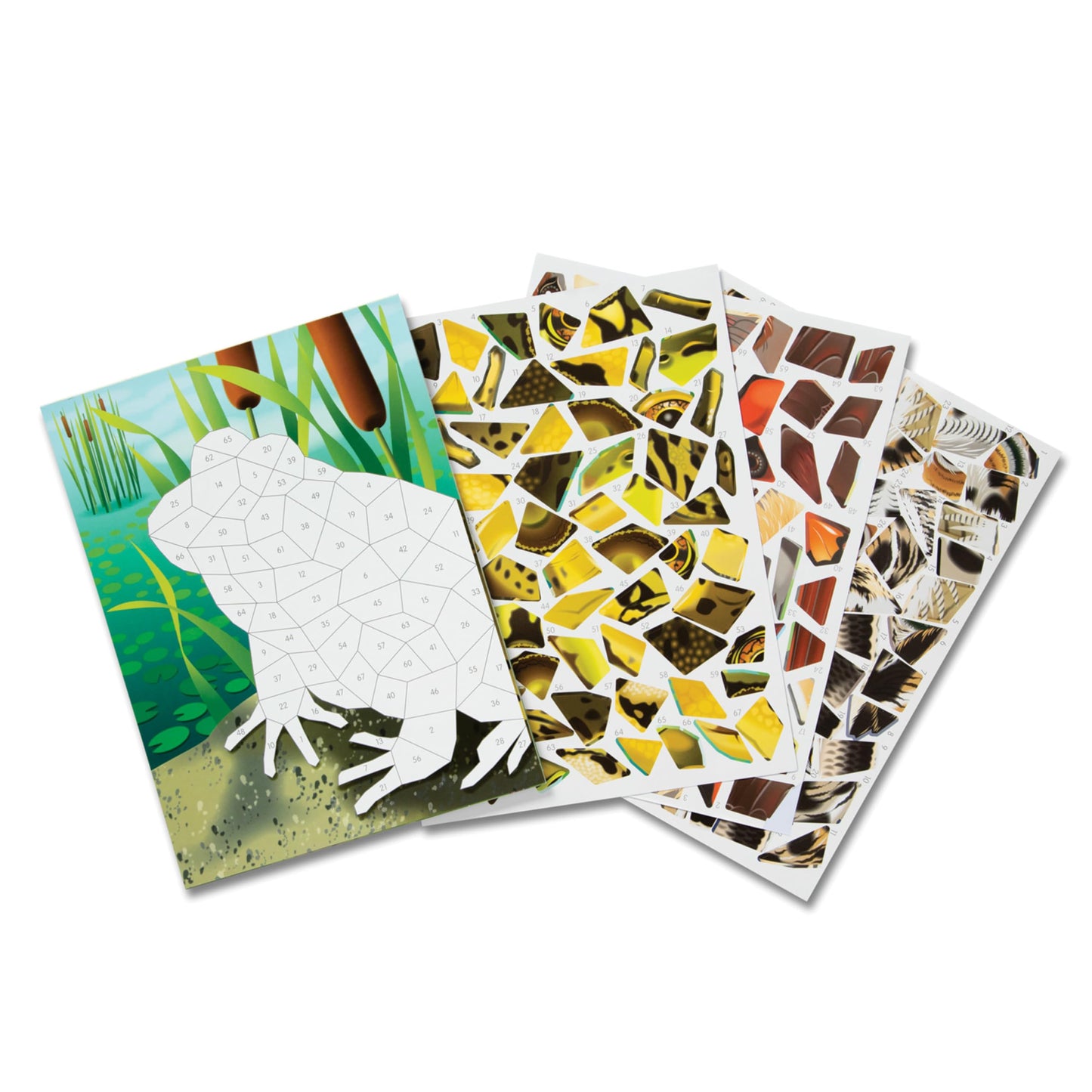 Melissa & Doug Mosaic Sticker Pad Nature (12 Color Scenes to Complete with 850+ Stickers)