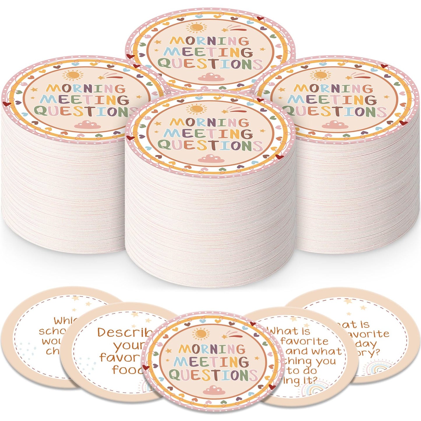 50 Morning Meeting Chips Questions Cards For Students, Classroom Questions Ideas Cards Conversation Starter For Classroom Activi