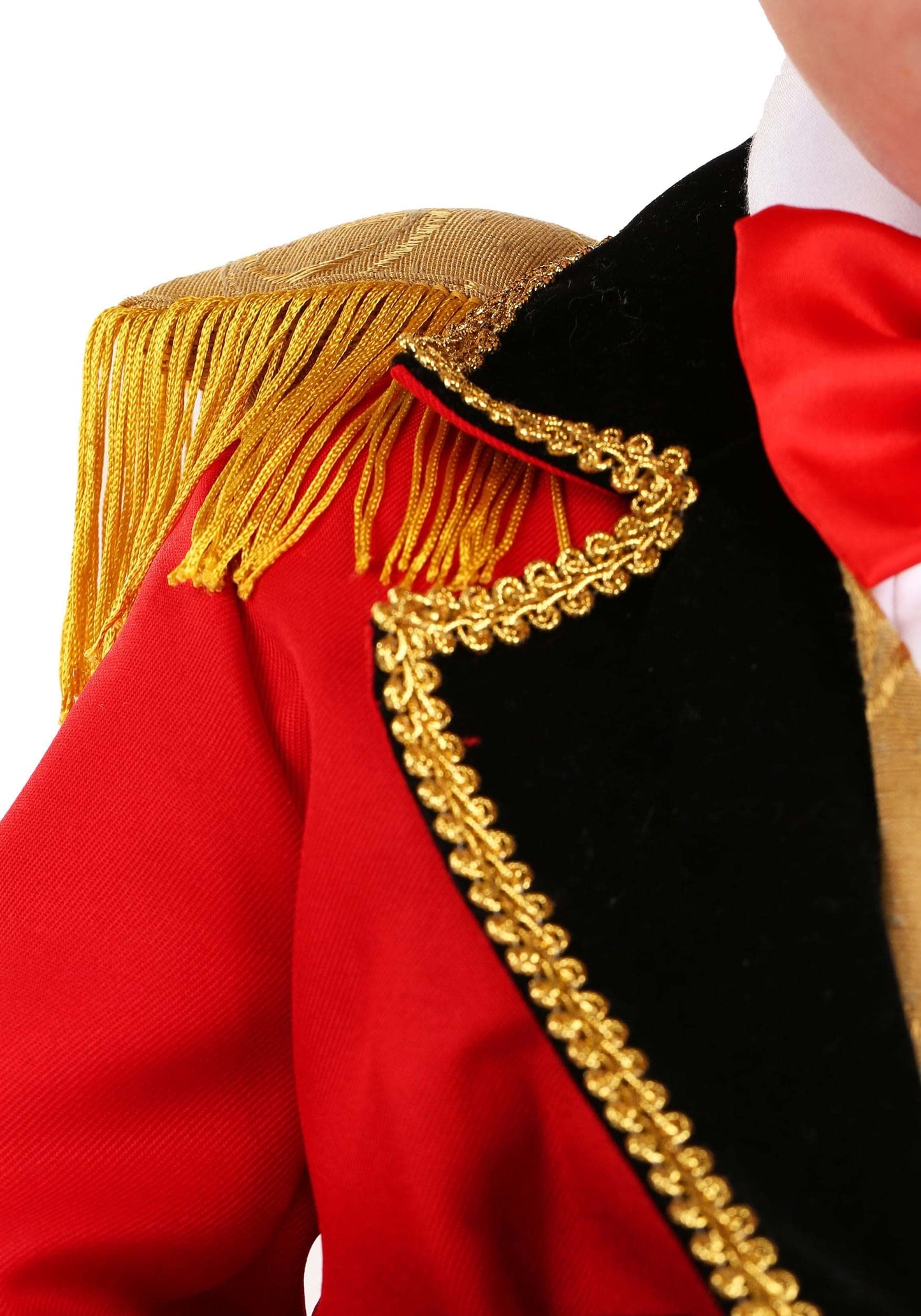 Toddler Ringmaster Costume | Circus Ensemble With Polyester And Rayon Twill Materials, Tailcoat Uniform Outfit Red
