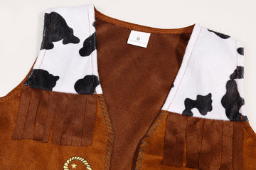 SIZGAROOT Cowboy Costume Kids Boys Toddler Cowboy Costume with Hat Halloween Party Dress Up (5-7 Years)