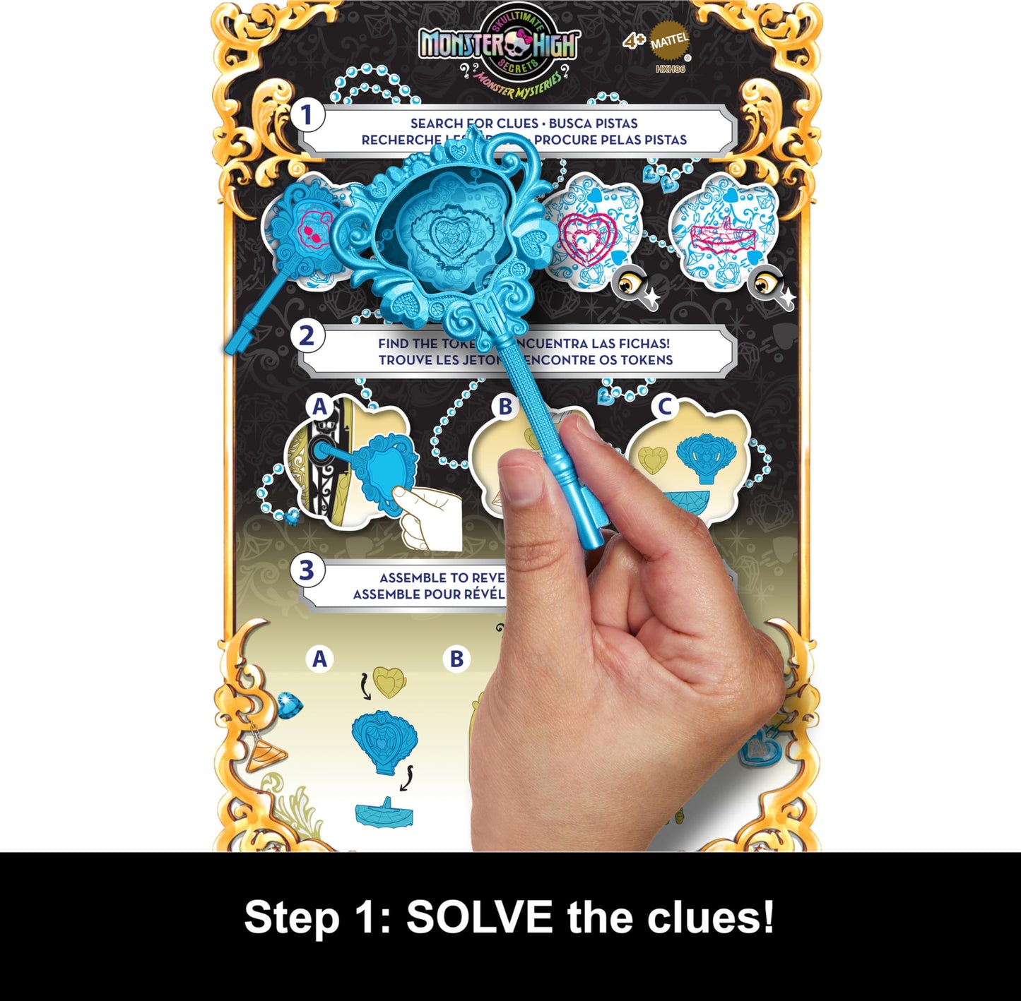 Monster High Skulltimate Secrets Doll & Accessories Set, Monster Mysteries Cleo De Nile With Dress-Up Closet & 19+ Surprises Including Clothes
