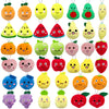 Xipegpa 40 Pcs Cute Mini Fruit Plush Toys Colorful Stuffed Fruits Soft Orange Peach Stuffed Doll For Party Favors Keychain Ornament For Goody Bag Easter Egg Stuffers Carnival Birthday Party 20 Styles