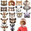 Marsui 32 Pcs Unicorn Monster Safari Animal Face Masks For Kids Cartoon Masks For Animal Birthday Party Decorations(Jungle)