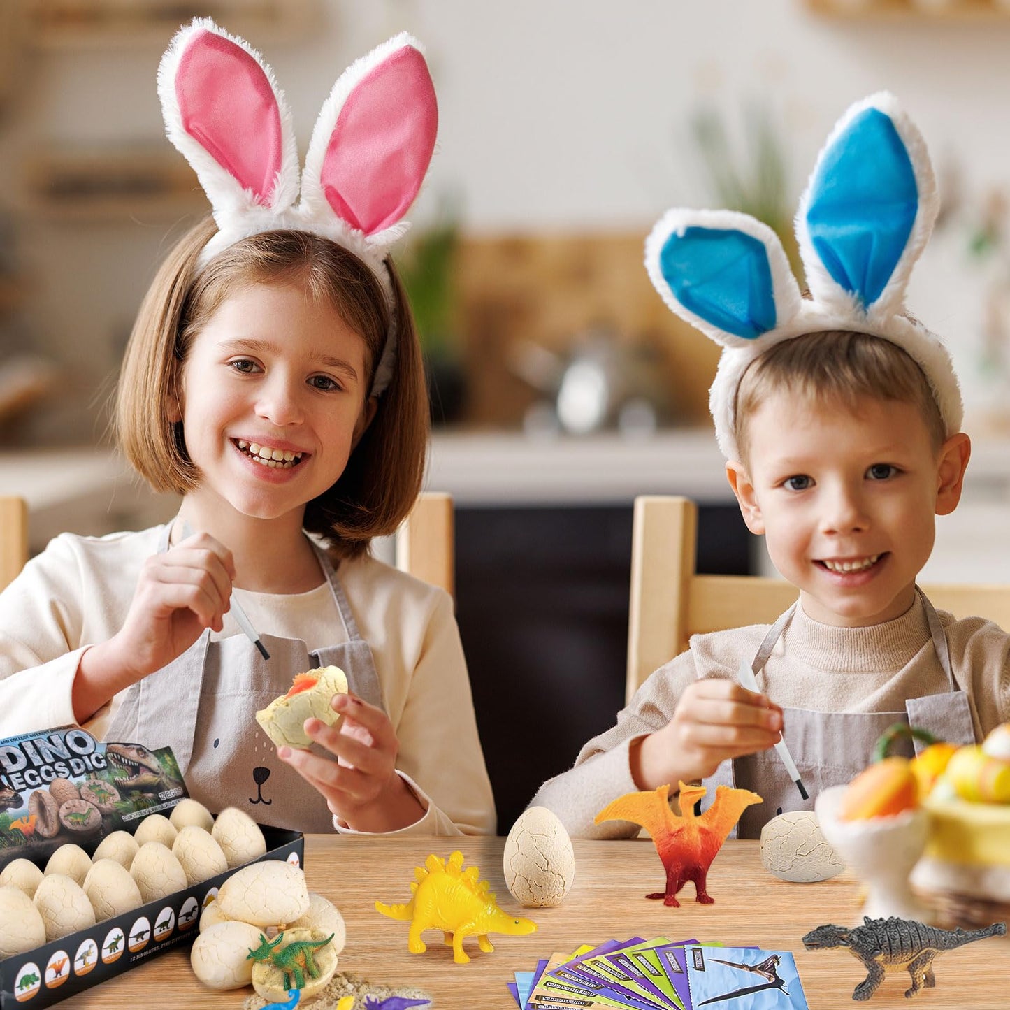 Dinosaur Eggs Excavation Dig Kit - 12 Unique Eggs Dinosaur Toy