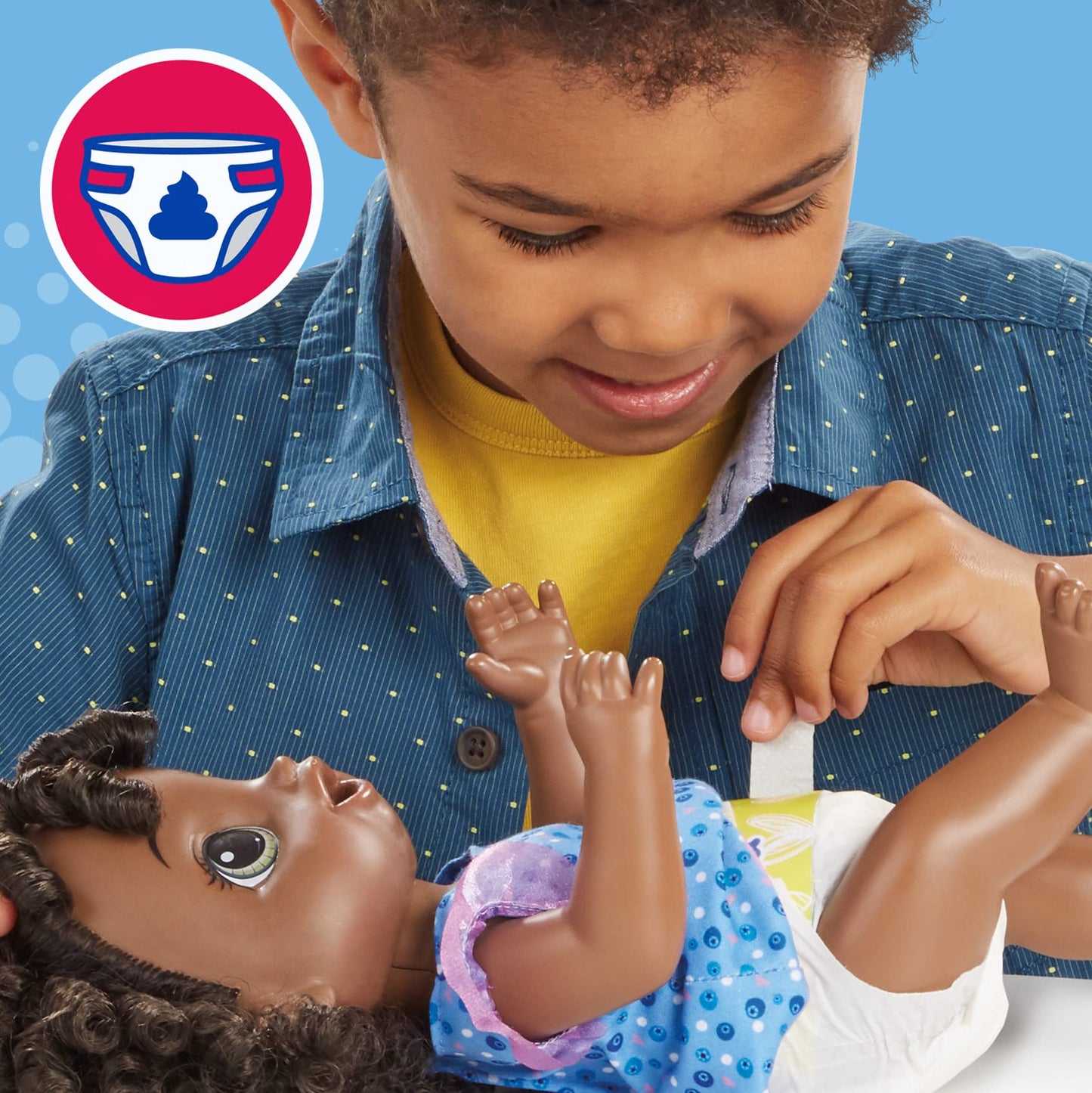Baby Alive Magical Mixer Baby Doll Berry Shake With Blender Accessories, Drinks, Wets, Eats, Black Hair Toy For Kids Ages 3 And Up