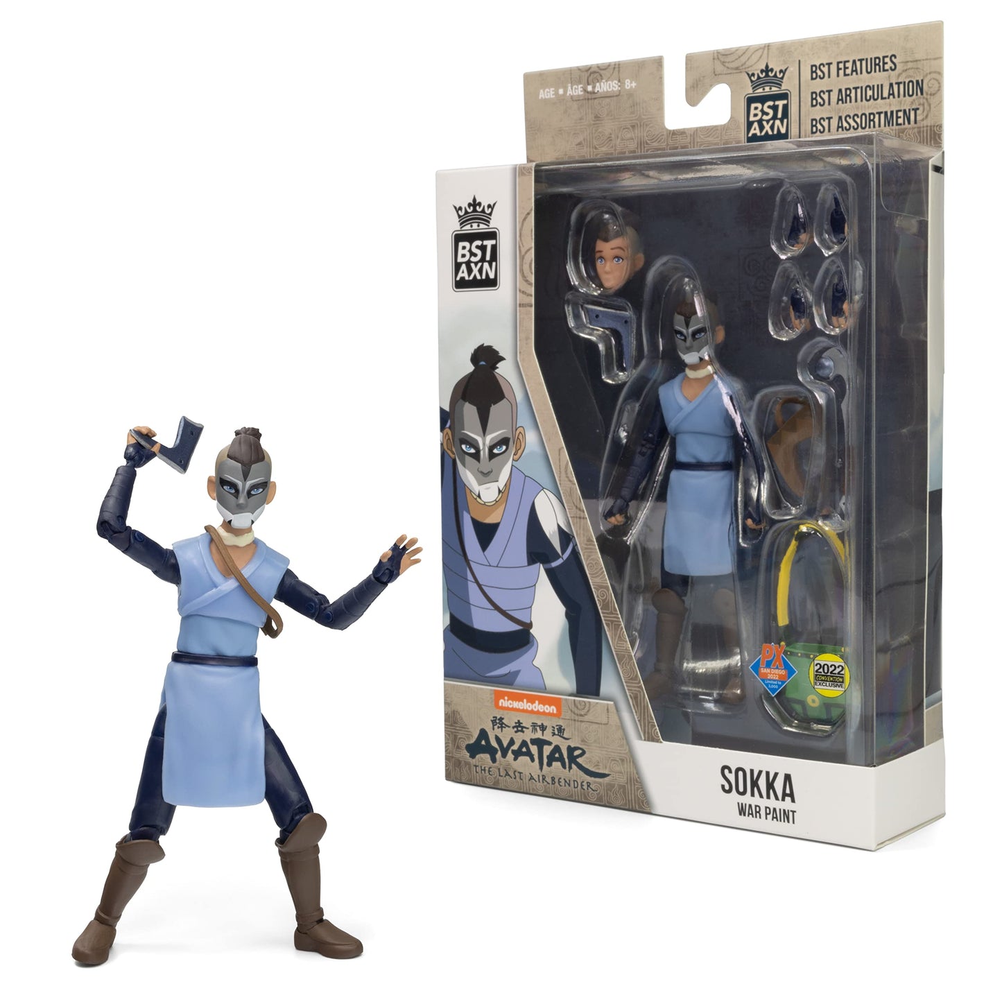 Avatar the Last Airbender limited availability 5 Inch Action Figure War Paint Sokka