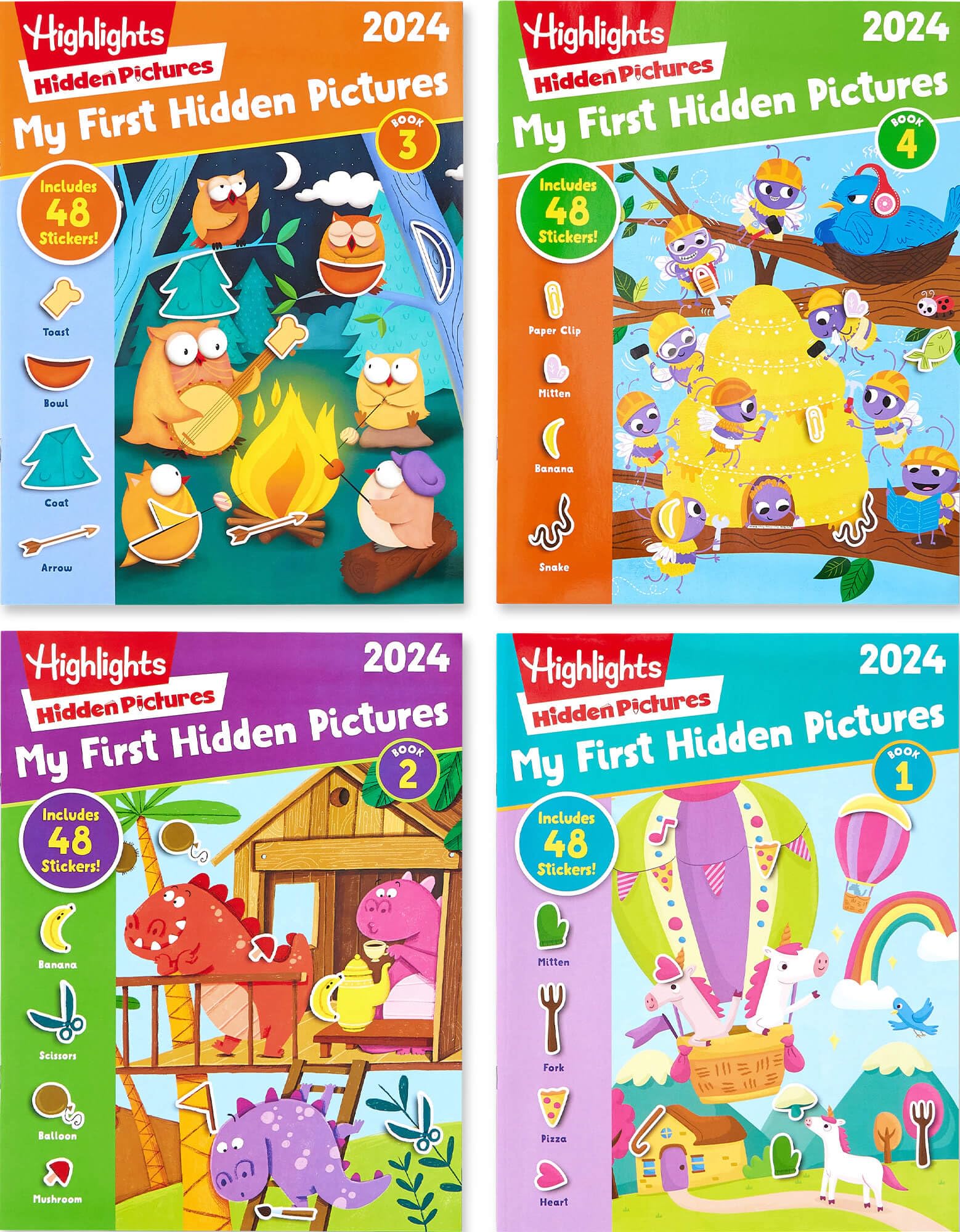 Highlights My First Hidden Pictures 4-Book Set for Ages 3-6 – Toytooth