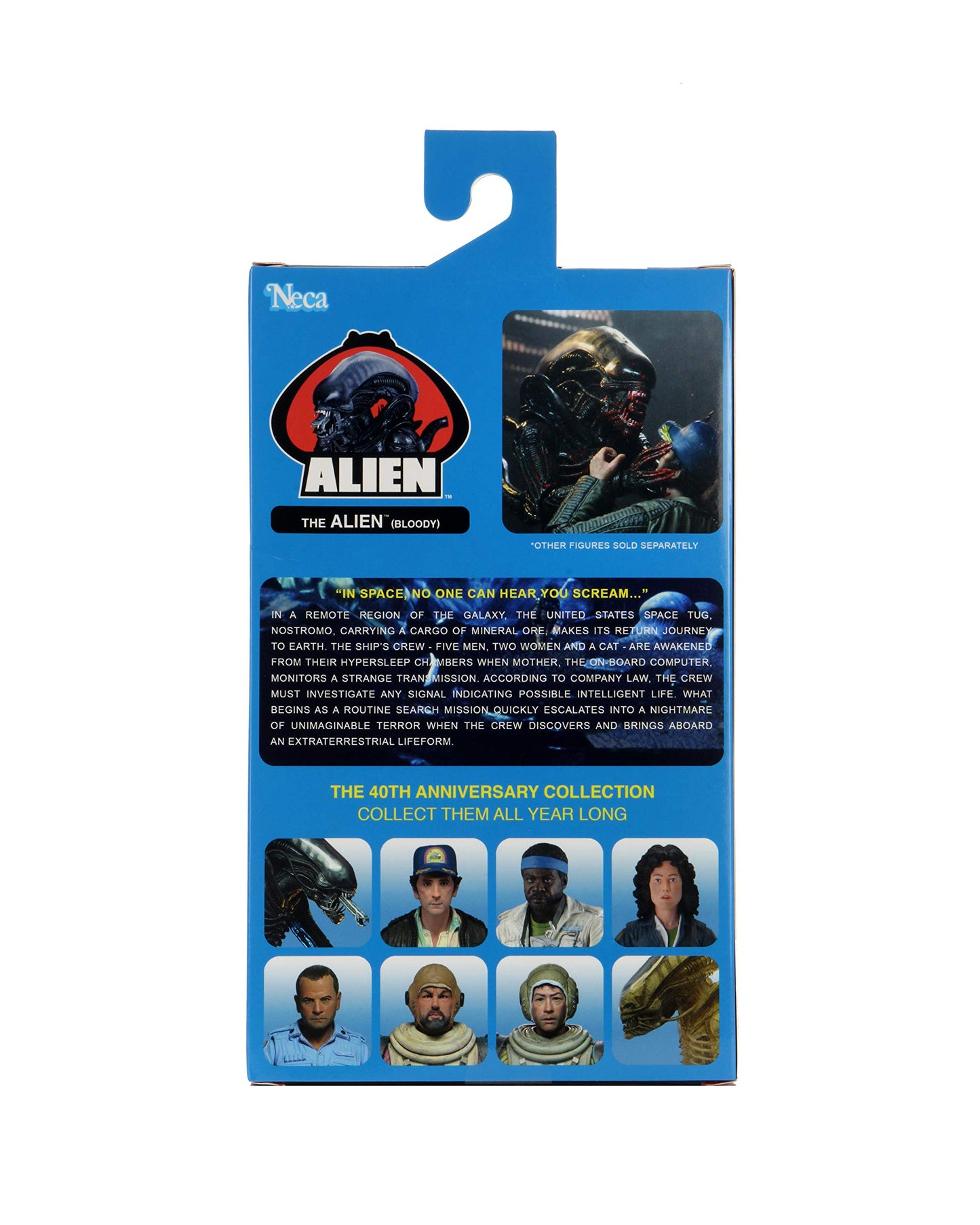 NECA Alien 7” Scale Action Figure - Bloody Xenomorph - Black - Model H854670 - 40th Anniversary Wave 2